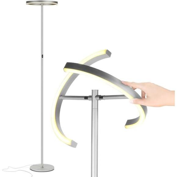 Split Floor Lamp, Modern Bright LED Torchiere Floor Lamp for Offices - Dimmable - Picture 5 of 5